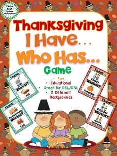 the thanksgiving i have who has game is shown in front of an orange and black background