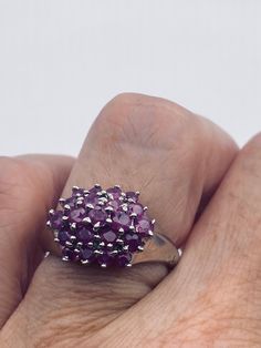 Vintage Pink Ruby 925 Sterling Silver Ring https://www.etsy.com/listing/1292414526/vintage-pink-ruby-925-sterling-silver?utm_source=crowdfire&utm_medium=api&utm_campaign=api Ruby Ring With Vs Clarity For Gift, Gift Cluster Ring With Multi-stone Design, Sterling Silver Multi-stone Round Ruby Ring, Sterling Silver Multi-stone Ruby Ring, Sterling Silver Ruby Ring With Vs Clarity For Gift, Gift White Gold Multi-stone Ruby Ring, Gift Multi-stone Ruby Ring In White Gold, Gift Ruby Ring In White Gold With Multi-stone, Purple Cluster Jewelry For Formal Occasions