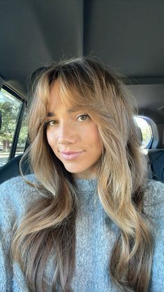 curtain bangs | long hair | hair cut inspo Long Layers And Short Curtain Bangs, Hair With Long Layers And Curtain Bangs, Bangs With Long Hair Balayage, Blown Out Curtain Bangs, Fine Curtain Bangs, 90s Hair With Curtain Bangs, Layers W Curtain Bangs, Curtain Bang Fringe, Choppy Curtain Bangs Long Hair