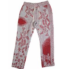 1 Of 1 Floral Pattern Tapestry Blanket Pants Elastic Waistband Adjustable Drawstring Red Velvet Pockets Straight Leg Fit Color: Gray And Red Measurements Waist: 36/40 Inches Length: 47 Inches Hips:48 Inches Blanket Pants, Tapestry Blanket, Urban Outfitters Pants, 1 Of 1, Red Velvet, Mens Pants, Urban Outfitters, Floral Pattern, Straight Leg