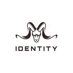 the logo for identity, which is an animal's head with horns on it