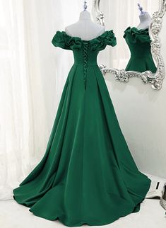 Welcome to our store! We have own factory,designer team and old workers,even can make the dress acco Elegant Green Off-shoulder Ball Gown, Elegant Off-shoulder Green Ball Gown, Green Off-shoulder Ball Gown For Prom, Off-shoulder Green Gown For Prom Season, Green Off-shoulder Gown For Prom Season, Green Off-shoulder Gown For Prom, Green Off-shoulder Prom Dress, Green Off-shoulder Prom Gown, Green Off-shoulder Evening Gown