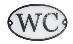 PRICES MAY VARY. Plastic WC Bathroom Door Sign Measures 4" x 2 1/2" x 3/16" Based on a Victorian Railway pattern used in the 1900s Made of strong ABS plastic to last a lifetime. Two holes for mounting. Two screws included. This plastic WC toilet door sign is an ideal period door sign for any home or business. Dimensions are 4" x 2 1/2" x 3/16". Made to resemble a Victorian Railway pattern used in the 1900s. Made out of solid ABS plastic. The base is white and the lettering and outside rim are bl Bathroom Water Closet, Sign For Bathroom, Bathroom Door Sign, Toilet Door Sign, Wc Bathroom, Toilet Door, Color Home, Bathroom Closet, Water Closet