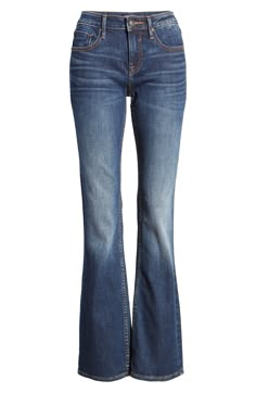 Whiskering and fading along the thighs give a casually worn look to stretch-softened jeans that fit slim through the legs before flaring into a subtle bootcut. Style Name:Vigoss Jagger Bootcut Jeans. Style Number: 5992138. Available in stores. Everyday School Outfits, Bootcut Jeans Outfit, Nordstrom Jeans, Levi Bootcut Jeans, Trashy Outfits, Jeans Outfit Fall, Vigoss Jeans, Low Rise Bootcut Jeans, Fall Jeans