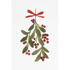 a christmas card with red berries and green leaves on it, says joy of the season