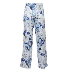 Elevate your 'something blue' with stunning Aeryn print featuring hand painted blue florals by Ceci Johnson.. As part of our highly anticipated collaboration with renowned designer Daphne Newman the Aeryn print is sure to make a statement. These luxurious silk pajama pants are perfect as part of your getting-ready ritual, and will easily transition to poolside lounging and cute about town trips. Also a stunning gift for your bridesmaids that you can be sure they will love and wear long after you Silk Pajama Pants, Silk Pajama, Blue Florals, Silk Cami, Pants Large, To Be Loved, Silk Pajamas, Bridal Designs, Something Blue