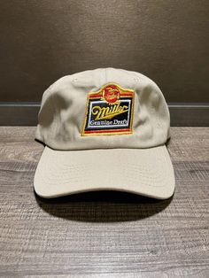 ❤Original Vintage Miller Genuine Draft Hat❤ .:Introducing our versatile and stylish hat, perfect for any occasion. Crafted from high-quality materials, this hat is designed to be durable and long-lasting. .:Size: Adjustable - Adjustable size fits most. Handmade & made to order in U.S.A! .:Ships in 1-3 days after order is processed! Message me with questions❤️ Miller Genuine Draft, Adidas Baseball Cap, Vintage Baseball Hats, Beer Hat, Beige Hat, Vintage Baseball Caps, Hat Handmade, Quality Hats, Stylish Hats