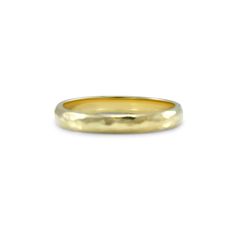 The perfect textured band This super chic and simple half round band is 14k yellow gold. The band is hammered which creates a unique, pretty texture. The width is 2.5mm. This ring will make a great wedding band or an everyday stack ring. 14K yellow gold Half round band Hammered texture 2.5mm All items are made to order and take 4-6 weeks to produce. If you're in a rush, we might be able to make something work! Please email us at hello@lpriorijewelry.co if you need this piece more quickly. Hammered Wedding Bands, Stack Ring, Custom Engagement Ring, Engagement Ring Settings, Diamond Wedding Bands, Yellow Gold Rings, Stacking Rings, Diamond Wedding, Rose Gold Ring