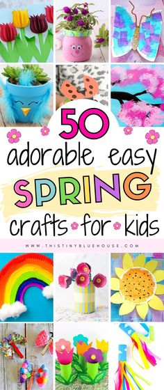 50 adorable easy spring crafts for kids