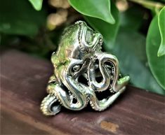 Lucifer Ring, Lucifer Series, Octopus Ring, Wolf Ring, Wolves Pendants, Celtic Knot Ring, Celtic Rings, Diamond Eyes, Sea Creature