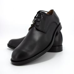 Elegant, quality leather Men's Derby Shoes in classic black color. The Sole is made by Italian Morbido leather. Morbido Sole Leather is strong but more flexible than usual for soft walking. Anatomically soft insole serves comfort while at the bottom of the sole is used 100% non-slip rubber. Sizes over 46 EU men's are available as custom made orders. Orders in another color of your choice from the available ones in our listings are accepted. Please, mind our custom made orders policy. Do not hesi Oxford Leather Shoes With Plain Toe, Formal Dress Shoes With Leather Lining, Classic Leather Shoes With Plain Toe, Business Leather Shoes With Plain Toe, Masculine Lace-up Shoes With Leather Sole For Formal Occasion, Masculine Lace-up Shoes With Leather Sole For Formal Wear, Masculine Formal Lace-up Shoes With Leather Sole, Elegant Moc Toe Lace-up Shoes For Formal Occasions, Elegant Formal Lace-up Shoes With Moc Toe