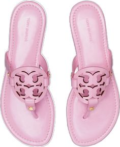 Pink Tory Burch Sandals, Pool Shoes, Miller Sandal, Tory Burch Sandals, Pink Sandals, Girly Shoes, Tory Burch Miller, Cute Sandals, Tory Burch Miller Sandal