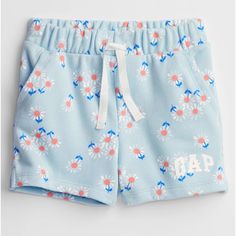 Gap Kids Shorts Size: 12-18 Months Light Blue Floral Design Cotton And Polyester Soft And Comfortable - Perfect For The Spring Season! Nwot Smoke Free Home! Family Vacation Packing List, Gap Logo, Blue Floral Design, Packing List For Vacation, Vacation Packing, Month Colors, Gap Kids, Kids Shorts, Spring Season