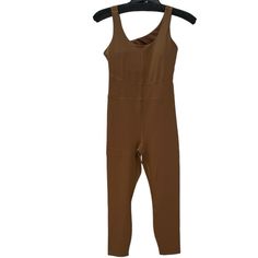 Stylish Brown Jumpsuit. Sleeveless Design. Perfect For Workouts Or Casual Wear. Excellent Quality Soft Jumpsuit The Color Is Bronzed Brown Compressive Sleeveless Jumpsuit With Built-in Bra, Compressive Sleeveless Jumpsuit For Yoga, Sleeveless Yoga Jumpsuits And Rompers With Built-in Bra, Sleeveless Jumpsuits And Rompers With Built-in Bra For Yoga, Sleeveless Yoga Jumpsuits With Built-in Bra, Sleeveless Seamless Bodysuit For Pilates, Sleeveless Compression Jumpsuits For Pilates, Compression Sleeveless Jumpsuits For Pilates, Sleeveless Athleisure Bodysuit For Loungewear