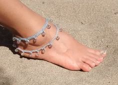 Unique Designs for Unique Women! Perfect for bridesmaids, belly dance, yoga classes, or just walking barefoot on the beach. Crochet this anklet for yourself or as a gift for you loved ones! Skill level: beginner.Easy to read pattern with lots of photos and step by step instructions in standard US terms. Size: One size fits all. Materials: - one crochet hook - 20 gr silk/silk like yarn. - 20 beads. - one button ********** INSTANT DOWNLOAD *************. Price is for the PATTERN only, not... Anklet Crochet, Belly Dancing For Beginners, Beach Wedding Sandals, Beach Crochet, Dance Yoga, Beaded Anklet, Walking Barefoot, Unique Women, Belly Dancing