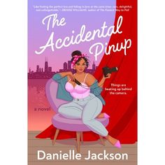 the book cover for the accident priup by danielle jackson, featuring an image of a woman sitting on a chair