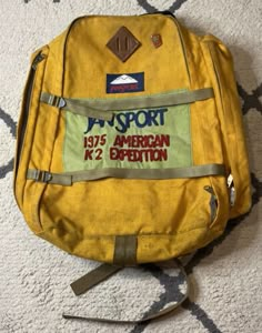 ad eBay - Find many great new & used options and get the best deals for RARE 1975 American K2 Expdtn JanSport Backpack Skip Lowell Auto Mountaineering at the best online prices at eBay! Free shipping for many products! Retro Standard Backpack For Outdoor, Retro Outdoor Standard Backpack, Vintage Standard Backpack For Trips, Retro Outdoor Backpack, Vintage Backpack For Outdoor Activities, Vintage Backpack For Trips, Sporty Standard Backpack For Adventure, Sporty Backpack For Adventure, Vintage Style Outdoor Backpack