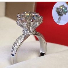 High Quality Cz Makes A Great Wedding Ring/ Promise Ring/ Just Bc Ring / Cocktail Ring Materials: .925 Sterling Silver Main Stone: .33ct Diamond White Cubic Zirconia Wedding Ring With Prong Setting, White Moissanite Crystal Ring With Round Cut, Elegant Cubic Zirconia Flower Ring For Wedding, Fine Jewelry Cubic Zirconia Wedding Diamond Ring, Silver Moissanite Ring For Proposal, Silver Moissanite Wedding Proposal Ring, Silver Solitaire Diamond Ring For Proposal, Elegant Diamond White Crystal Ring For Proposal, Proposal Crystal Ring With Center Stone Cubic Zirconia