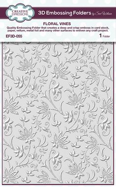 the crafter's workshop embossing folders floral vines