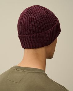 Lens beanie crafted in extra fine merino wool. Country Shop, C P Company, The C, Waist Bag, Hats For Men, Merino Wool, Ribbed Knit, Kids Outfits, Shop Now