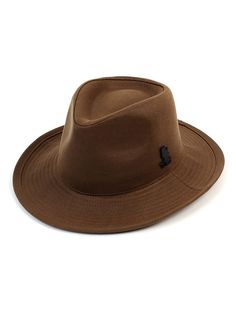 Editor's NotesEssential for every smart traveler.A classic fedora with metal detail. - You will be more stylish in this hat- Keeping you nice and cool- Adjustable size with velcro - Unisex designMeasurements(in.)One Size- Depth: 4.9in.- Head size: 22.83in. - Brim: 2.76in.Composition & Care- 100% Polyester- Please check label before washDesigner- by UNIVERSAL CHEMISTRY Adjustable Fedora Hat For Travel, Classic Brown Felt Hat For Everyday, Adjustable Fit Fedora With Flat Brim For Travel, Adjustable Fit Flat Brim Fedora For Travel, Adjustable Flat Brim Fedora For Travel, Brown Fedora With Adjustable Fit And Short Brim, Brown Flat Brim Fedora With Adjustable Fit, Brown Fedora With Short Brim For Everyday Wear, Adjustable Fit Fedora With Short Brim For Travel