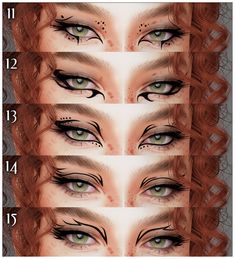 Mod Makeup, Sims 4 Piercings, Sims 4 Cc Eyes, Sims 4 Patreon, Makeup Cc, Face Piercings