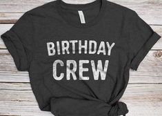 Perfect Birthday Gift Idea for Men / Women on Christmas Day or Birthday with funny saying - Birthday Crew Shirt The Birthday Squad T-Shirt feels soft and light, with just the right amount of stretch. It's comfortable and the unisex cut is flattering for both men and women. Premium Bella + Canvas 3001 / 3001CVC Tee - 100% combed and ring-spun cotton - Heather colors are 52% combed and ring-spun cotton, 48% polyester - Fabric weight: 4.2 oz/y² (142 g/m²) - Pre-shrunk fabric - Shoulder-to-shoulder taping - Side-seamed - Retail fit (more tailored with fitted sleeves) We're taking garment printing into the 21st century with DTG (direct-to-garment) technology. DTG is the technique we use for all of our garment prints. We use eco-friendly water-based inks that provide unlimited color combinations Novelty Birthday T-shirt With Crew Neck, Funny T-shirt For Birthday And Father's Day, Anniversary T-shirt With Funny Text, Crew Neck, Funny Text Crew Neck T-shirt For Anniversary, Funny Text Crew Neck Top For Anniversary, Funny Party T-shirt With Crew Neck, Funny Crew Neck T-shirt For Party, Birthday Crew Neck T-shirt With Funny Text, Birthday Gift Crew Neck T-shirt With Text Print