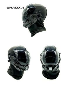 Futuristic mask Cyberpunk Ninja, Cyberpunk Universe, Techwear Mask, Techwear Accessories, Cyberpunk Men, Futuristic Mask, Cyberpunk Helmet, Cyberpunk Cosplay, Techwear Cyberpunk