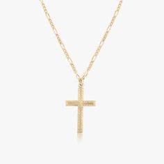 Men's Cross Necklace Details: The perfect gift for your man. Our 14k gold filled or sterling silver cross necklace can be made in 3 lengths. 20, 22 or 24 inches. Details: Handcrafted using 14k gold filled figaro chain with 25x15mm larger sized 14k gold filled cross. 20 inches is a good universal men’s length. Gold filled is waterproof and made to last. *Modeled on a male in 20 inch length. Necklace Man, Mens Cross Necklace, Sterling Silver Cross Necklace, Mens Crosses, Gold Cross Necklace, Figaro Chain, Sterling Silver Cross, Gold Cross, Silver Cross