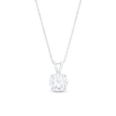 Lab Created Diamond Necklace, Diamond Solitaire Pendant, Necklace Clasps, Solitaire Necklaces, Solitaire Pendant, Chain Ring, Lab Created Diamonds, Rope Chain, Diamond Stone