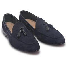 Navy Blue Suede Leather Slip-ons with Tassels Suede leather shoes stitched with perfection Blue tassels definitely amp up the look further Just the right combination of style and practicality Suede leather gives you a soft and supple feel Beige interior is surely great for a sober vibe You can wear them without socks. Blue Tassel Loafers For Galas With Round Toe, Blue Leather Sole Tassel Loafers Slip-on, Blue Slip-on Tassel Loafers With Leather Sole, Blue Tassel Loafers With Leather Sole For Galas, Blue Suede Tassel Loafers With Round Toe, Blue Suede Slip-on Tassel Loafers, Suede Tassel Slip-on Moccasins, Blue Leather Slip-on Tassel Loafers, Leather Dress Shoes With Tassels And Round Toe