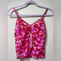 From Neiman Marcus. Also Have It In Size S And L And In Green. Armpit To Armpit Is 13”. Size L Is A Little Bit Over 13 “. They Are Stretch Silky But They Are On The Smaller Side. Feminine Summer Camisole With Sweetheart Neckline, Feminine Tank Top With Sweetheart Neckline, Coquette Camisole Top For Summer, Spring Coquette Cami Top, Summer Coquette Spaghetti Strap Tank Top, Summer Flirty Camisole Top, Spring Flirty Cami Top, Coquette Fitted Sleeveless Tops, Summer Coquette Camisole Top