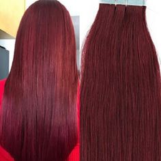 Length: 18" Color: #99j Burgundy Red Wine Style: Tape In Hair Extensions Texture: Straight Hair Type: 100% Human Remy Hair Grade: Aaaa Total Weight: 100 Grams (Each Piece= 2.5 Gram) Quantity: 40 Pieces/Pack Glue In Extensions, Tape Extensions, Hair Glue, Indian Remy Human Hair, Blonde With Pink, Real Human Hair Extensions, Quality Hair Extensions, Tape In Hair Extensions, Sew In