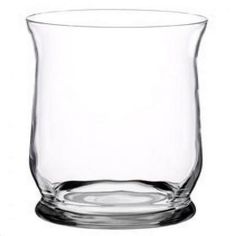 an empty glass on a white background