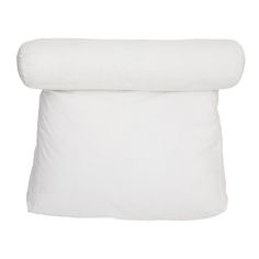 a white pillow on a white background