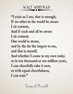 a poem written in black and white on paper with the words'i am, that is