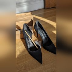 Nwt. Mango Asymmetrical Heeled Shoes.. Size 38. Never Worn, Black Suede. Perfect Affordable Dress Shoes For The Holidays! Mango Shoes, Affordable Dresses, Black Suede, Shoes Women Heels, Dress Shoes, Shoes Heels, Mango, Size 7, Women Shoes