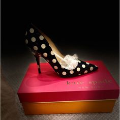 Kate Spade “Licorice” Heels. Black Patent With Cream Dots- Still In Box/Bags, Never Worn. Chic Polka Dot Heels With Round Toe, Elegant Polka Dot Heels With Pointed Toe, Elegant Polka Dot Pointed Toe Heels, Chic White Kate Spade Heels, Polka Dot Fitted Heels For Party, Polka Dot Heels For Formal Occasions, Polka Dot Elegant Heels, Kate Spade Black Pointed Toe Heels, Black Kate Spade Pointed Toe Heels