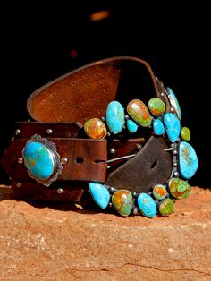 Perfect Oval Grande Saddle Shop, Turquoise Belt, Vintage Leather Belts, Concho Belt, American Turquoise, Southwestern Jewelry, Saddle Leather, Vintage Belts, Cowgirl Style