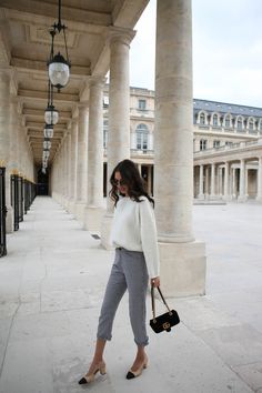 Chique Outfit, Look Office, Gingham Pants, Paris Trip, Winter Mode, Business Wear, Office Attire, Winter Trends, Chic Outfit