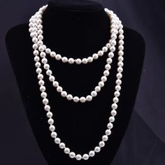 Material: Pearl Long Pearl Necklace, Layered Pearl Necklace, Natural Pearl Necklace, Natural Stones Necklace, Long Beaded Necklace, Pearl Necklaces, Pearl Choker, Freshwater Pearl Necklaces, Pearl Chain