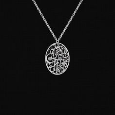 "Title: Travel dua safar for car necklace Muslim dua charm Dua pendant Islamic dua necklace Quran necklace Quran pendant Quran jewelry Bereket dua Dimensions: As in the picture - This is a travel dua necklace for muslims. The following is written on the necklace: \"سبحان الذي سخر لنا هذا وما كنا له مقرنين وإنا إلى ربنا لمنقلبون\" which means in English: Glory is to Him Who has provided this for us though we could never have had it by our efforts. Surely, unto our Lord we are returning. - Made fr Amulet Style Pendant Necklace With Charms, Traditional Oval Pendant Necklace As Gift, Traditional Oval Pendant Necklace For Gift, Engraved White Gold Oval Pendant Necklace, Modern Chain Necklace With Detachable Pendant For Gifts, Silver Chain Necklace With Detachable Pendant As Gift, Chain Necklace With Detachable Pendant As A Gift, Gift Detachable Pendant Chain Necklace, White Gold Long Necklace For Gift