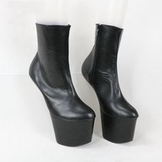 TAAFO Hoof Heels Ankle Boots For Womens Black Matte Unisex Night Club Boots Lady Man Boots Ladies Boots Botas Mujer 36 High Cut Faux Leather Heeled Boots For Fall, Fall High Cut Faux Leather Heeled Boots, Fall High-cut Faux Leather Heeled Boots, Black High Cut Platform Boots For Fall, Black High-cut Platform Boots For Fall, High Cut Faux Leather Boots For Party, Black High Cut Platform Boots In Polyurethane, High Cut Black Platform Boots, Black High-cut Platform Boots In Polyurethane