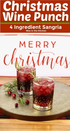 christmas wine punch recipe for the holidays