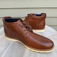 For Sale Is A Pair Of Tommy Hilfiger Mens Chukka Boots Size 11 Natural Brown Faux Leather Ankle Boots New With Tags. No Box. Casual Lace Up Boots Hilfiger Logo Lined Classic Boots Ships Same Or Next Day. Any Questions. Just Ask. **Please See All Pictures For Full Item Condition And Details.** 4693-Tommy-266579 Casual Leather Martin Boots With Leather Footbed, Business Boots With Plain Toe In Faux Leather, Business Boots In Faux Leather With Plain Toe, Faux Leather Business Boots With Plain Toe, Brown High-top Faux Leather Boots, Brown Faux Leather High-top Boots, Casual Brown Faux Leather Martin Boots, Casual High Ankle Boots With Leather Footbed, Casual High Ankle Boots For Business