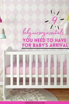 baby nursery essentials you need to have for baby's arrival wall decal