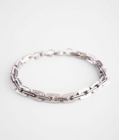 "BKE Chain Bracelet - Silver , Men's Silver Stainless steel bracelet Length measures 8". Apparel & Accessories" Silver Mens Bracelet, Mens Chain Bracelet, Stainless Steel Bracelet Men, S Bracelet, Mens Bracelet Silver, Bracelet Men, Silver Chain Bracelet, Bracelet For Men, Metal Bracelets