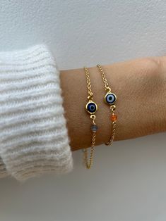 Evil Eye and Birthstone Bracelet Gold Filled Evil Eye Bracelet. Birthstone Bracelet. Evil Eye and Gemstone Bracelet. Bridesmaid Gift - Etsy Cyprus Minimalist Beaded Bracelet With Evil Eye For Gift, Minimalist Evil Eye Beaded Bracelets As Gift, Minimalist Evil Eye Bracelet For Gift, Minimalist Evil Eye Bracelet As Gift, Bracelet Evil Eye, Birthstone Bracelet, Etsy Bridesmaid Gifts, Birthstone Bracelets, Eye Bracelet