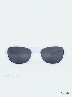 Lasaky - White Hot Style Sunglasses for Adults White Sports Sunglasses With Uv Protection, Casual White Plastic Shield Sunglasses, Trendy White Shield Sunglasses For Outdoors, Trendy White Shield Sunglasses For Outdoor, White Sunglasses With Uv Protection For Beach, White Mirrored Plastic Shield Sunglasses, White Plastic Shield Sunglasses With Mirrored Lenses, White Shield Sunglasses With Mirrored Lenses For Beach, White Sunglasses For Summer Outdoor