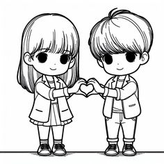 Japon Illustration, Cute Love Cartoons, Cute Love, Art